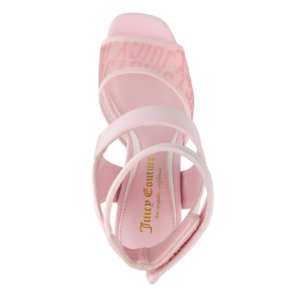 NWT Juicy Couture Women's Open Toe High Heel Dress Sandals with Ankle Strap - Picture 3 of 9